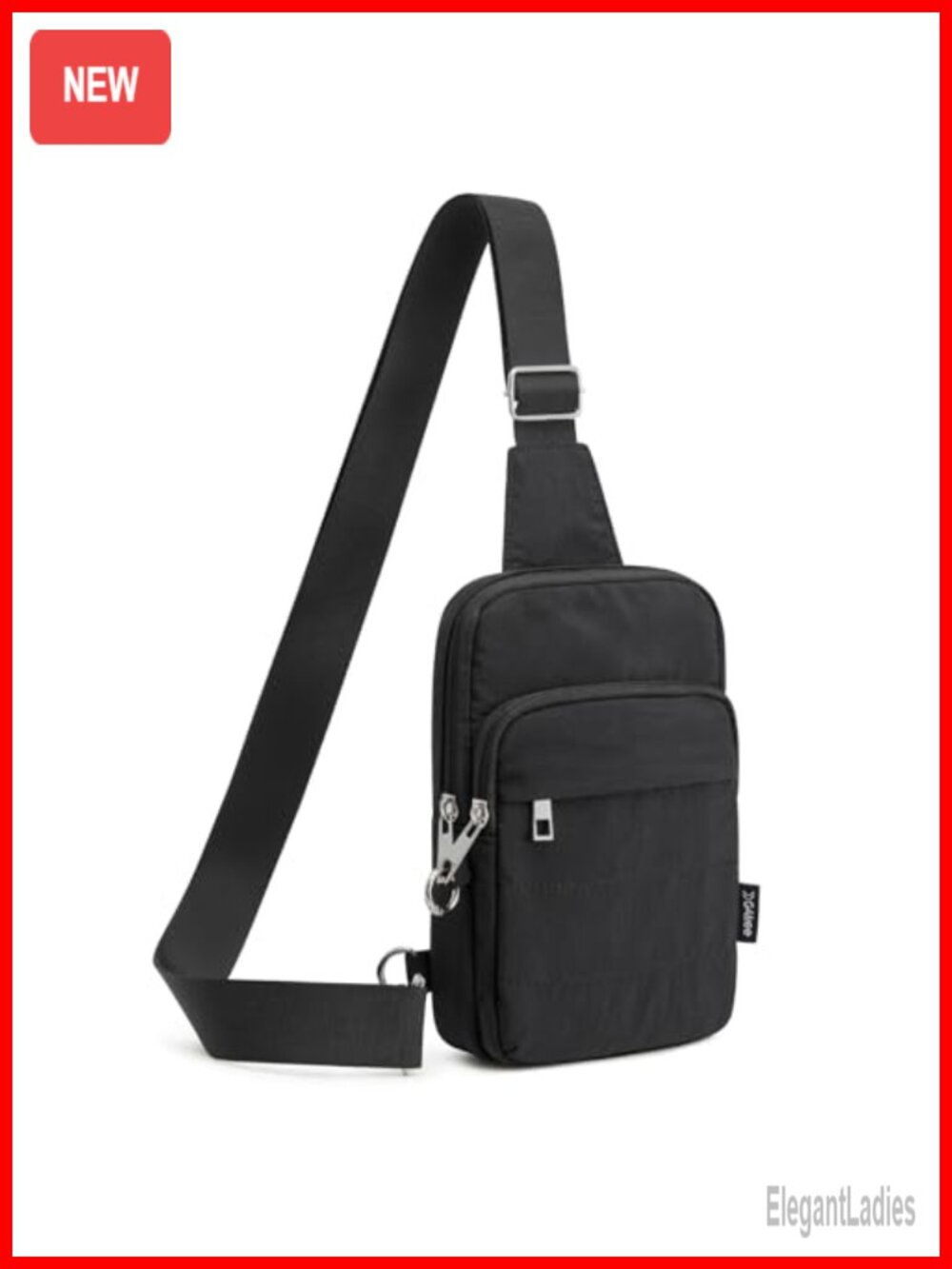 Anti Theft RFID Blocking Crossbody Sling Bag for Women, Nylon Travel Purse with